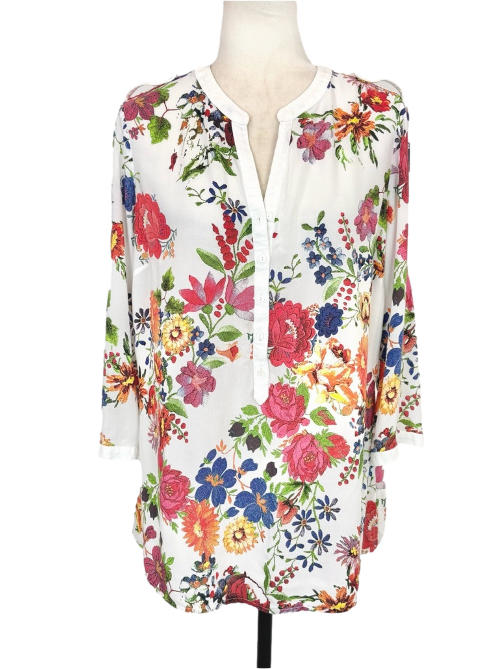 Contemporaine floral pullover shirt